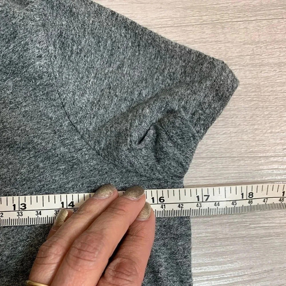 Madewell Knot Front Tee Gray Size XXS - Picture 9 of 9